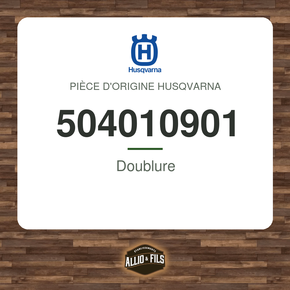 Doublure - Husqvarna 504010901