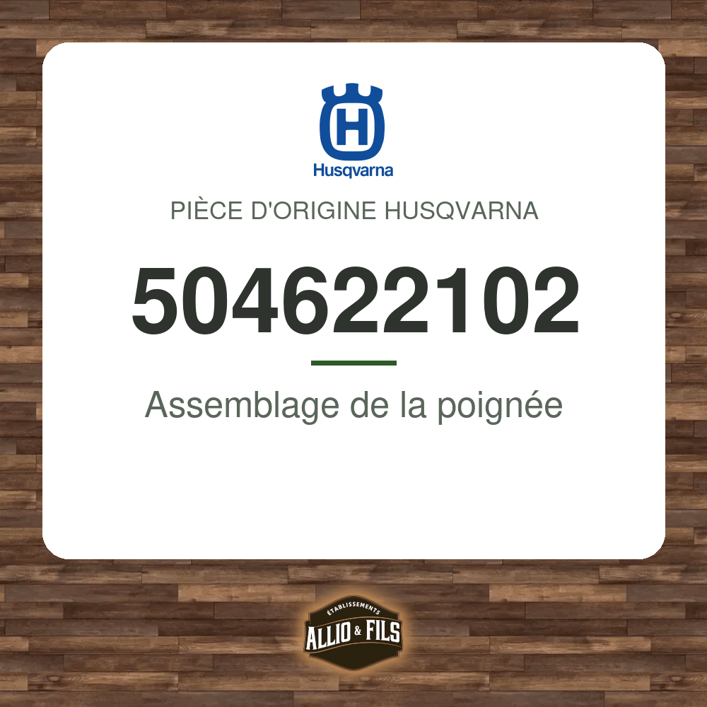 Assemblage de la poignée - Husqvarna 504622102
