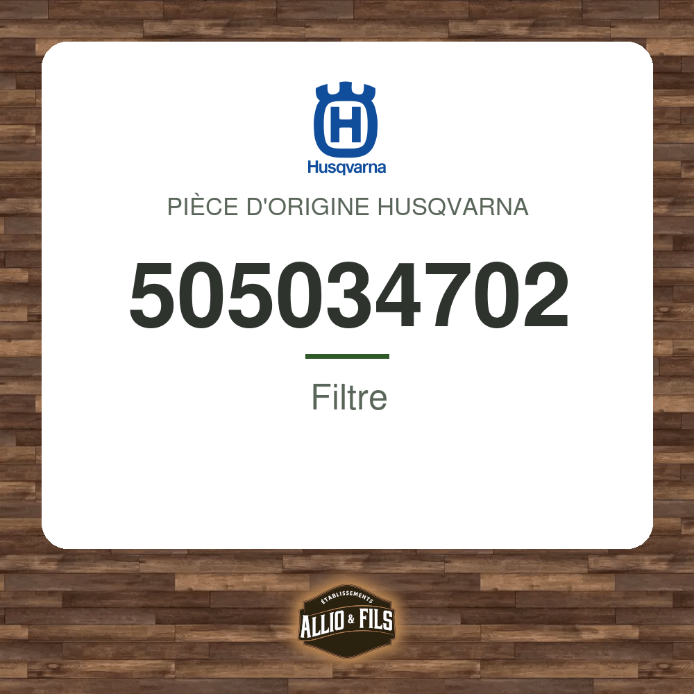 Filtre - Husqvarna 505034702