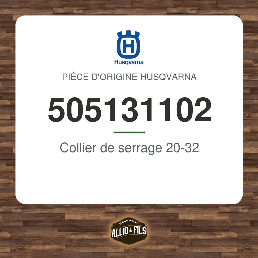 Collier de serrage 20-32 - Husqvarna 505131102