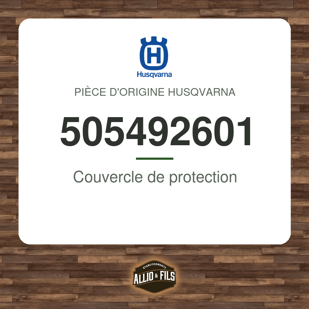 Couvercle de protection - Husqvarna 505492601