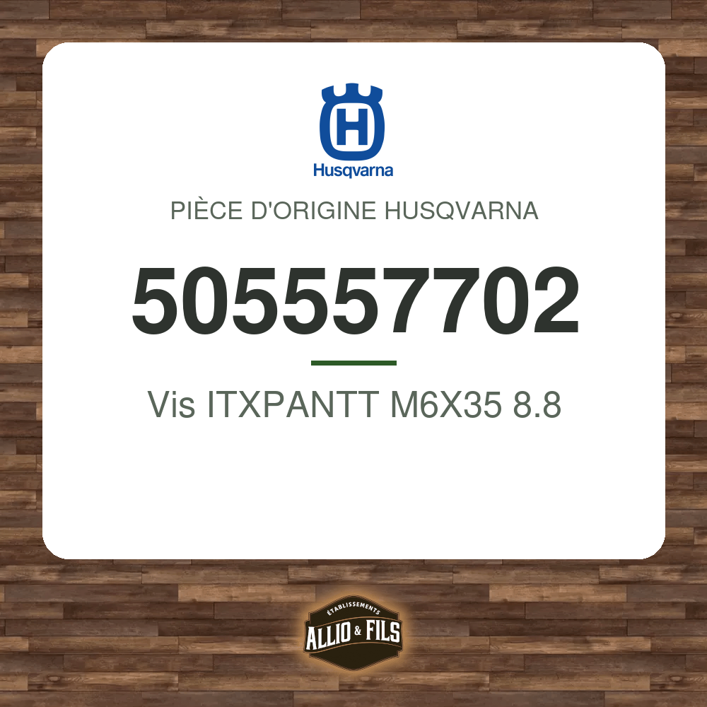 Vis ITXPANTT M6X35 8.8 - Husqvarna 505557702