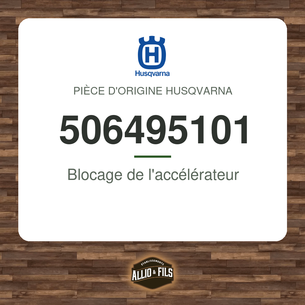 Blocage de l'accélérateur - Husqvarna 506495101