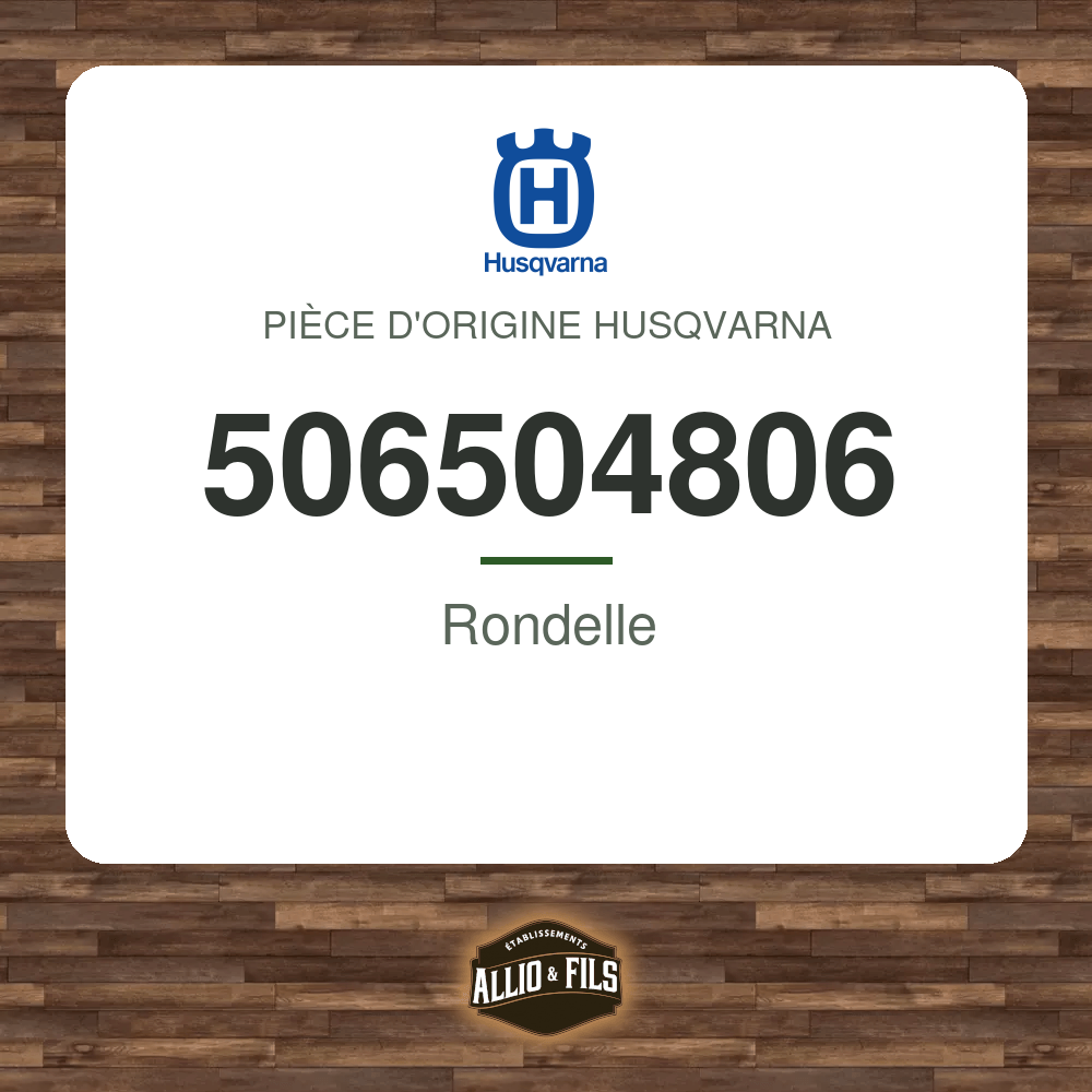 Rondelle - Husqvarna 506504806