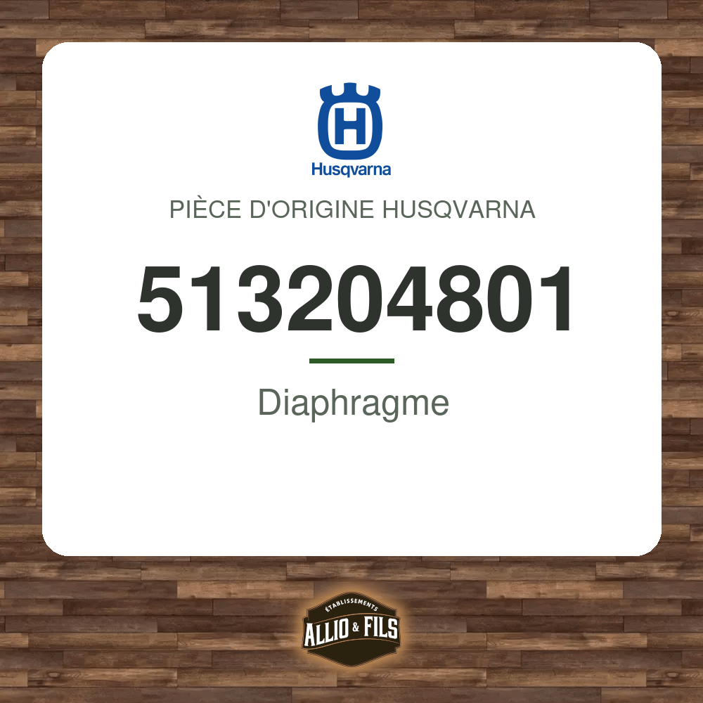 Diaphragme - Husqvarna 513204801