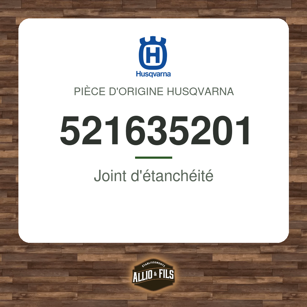 Joint d'étanchéité - Husqvarna 521635201