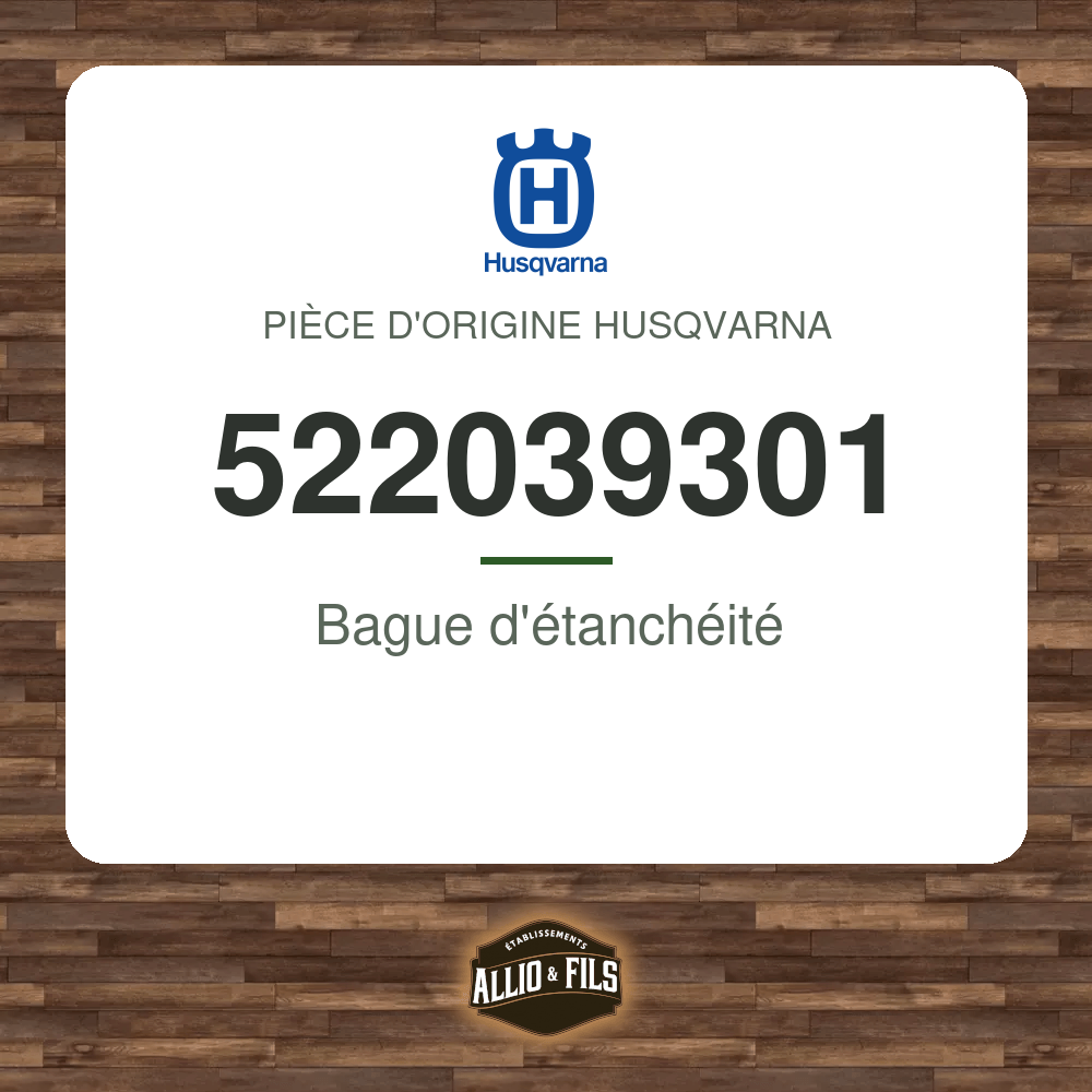 Bague d'étanchéité - Husqvarna 522039301