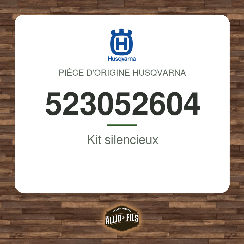 Kit silencieux - Husqvarna 523052604