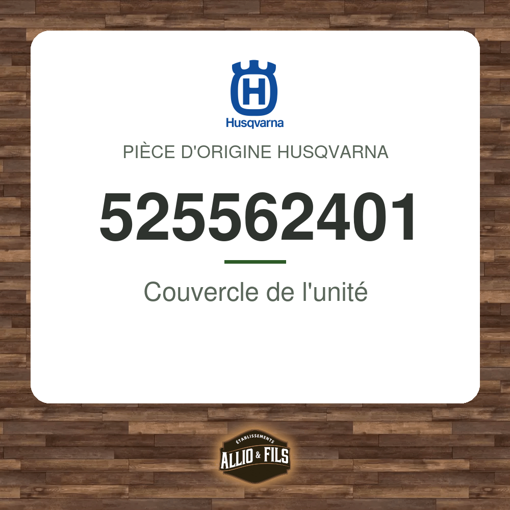 Couvercle de l'unité - Husqvarna 525562401