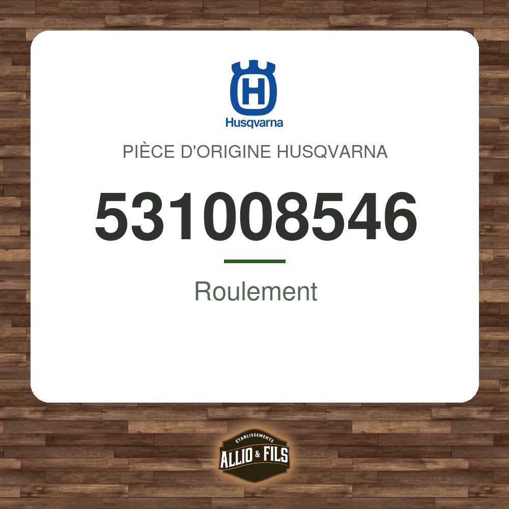 Roulement - Husqvarna 531008546