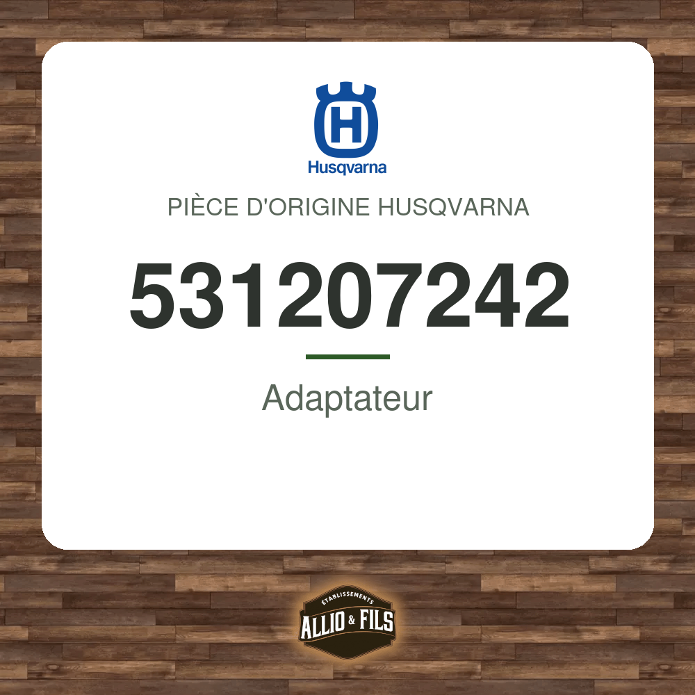 Adaptateur - Husqvarna 531207242