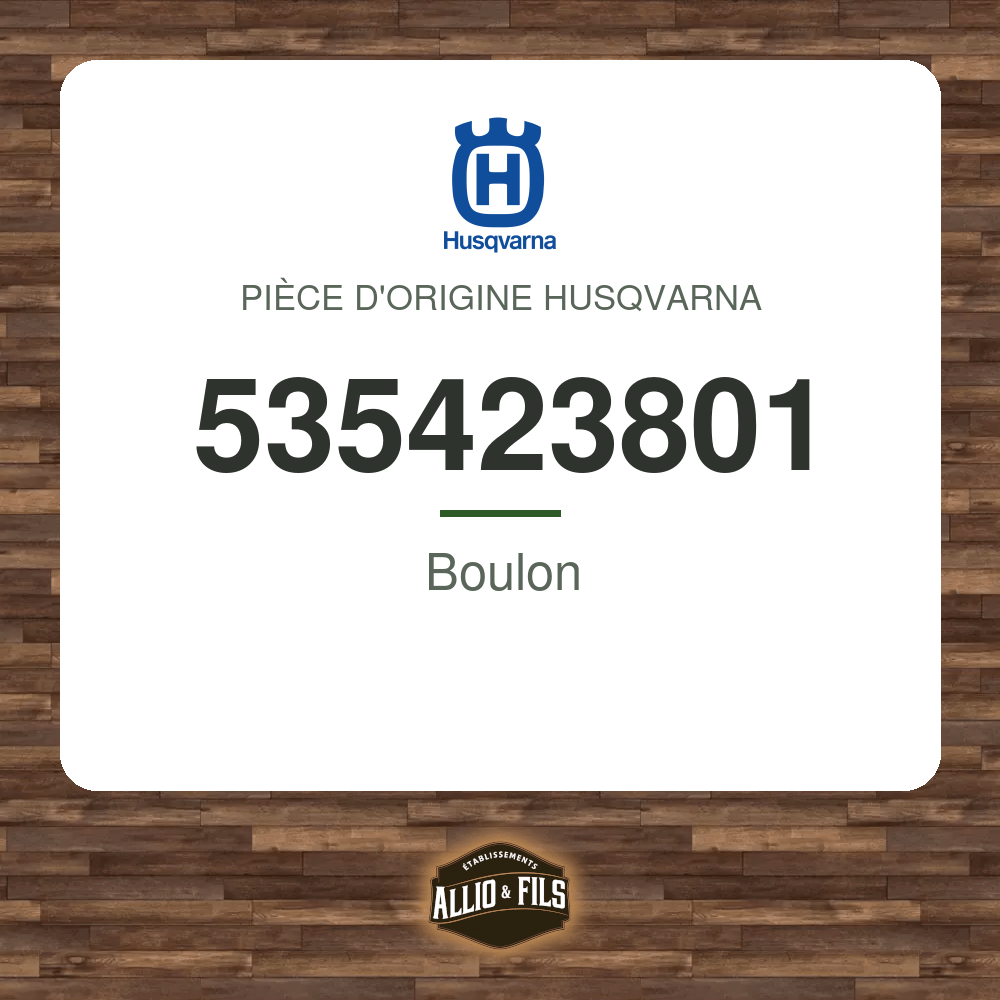 Boulon - Husqvarna 535423801