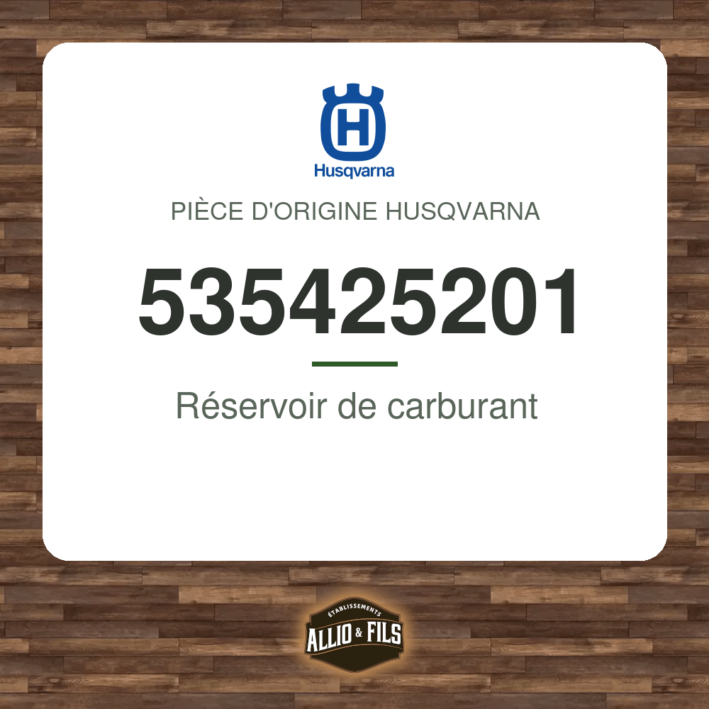 Réservoir de carburant - Husqvarna 535425201