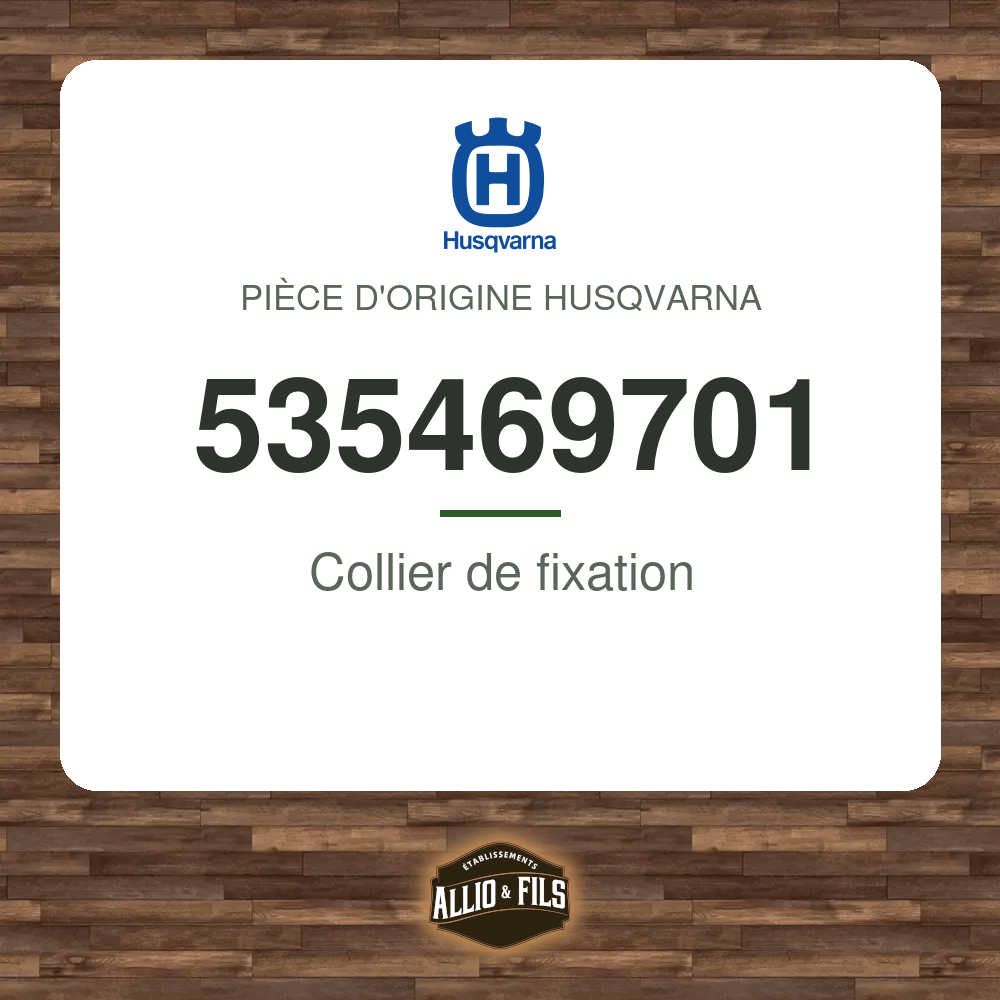 Collier de fixation - Husqvarna 535469701