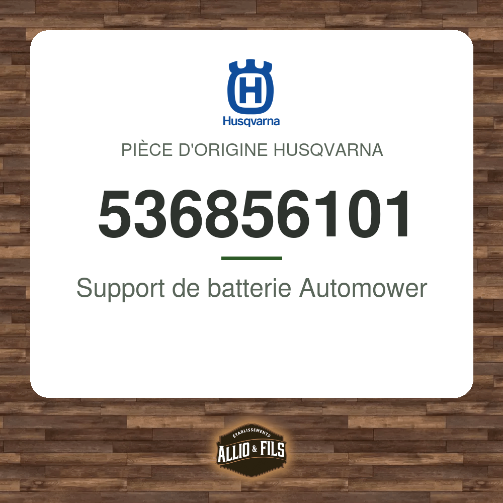 Support de batterie Automower - Husqvarna 536856101