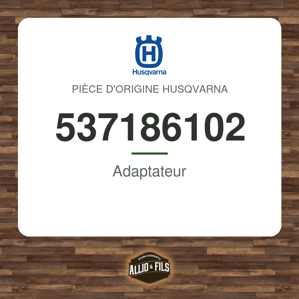 Adaptateur - Husqvarna 537186102