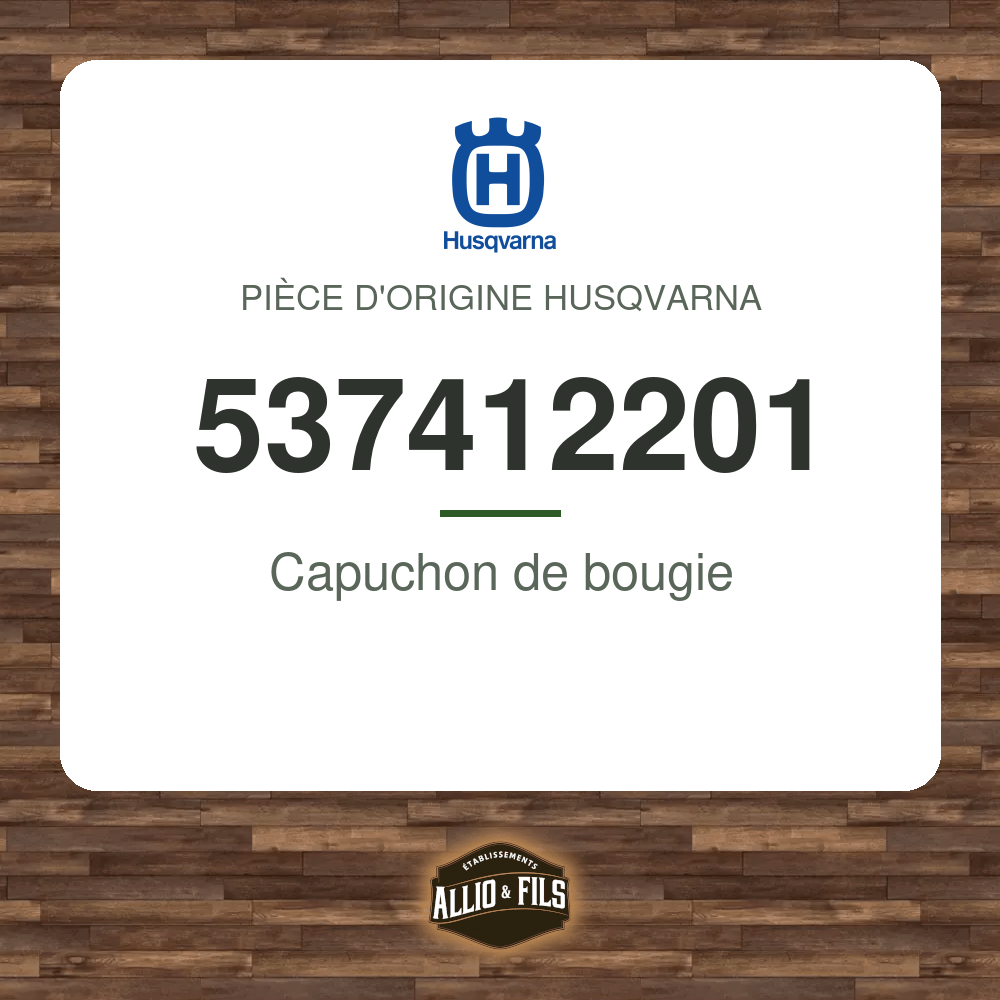 Capuchon de bougie - Husqvarna 537412201