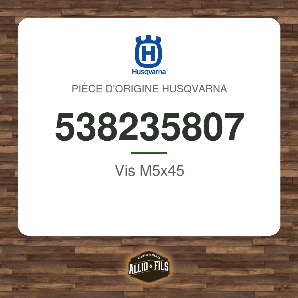 Vis M5x45 - Husqvarna 538235807