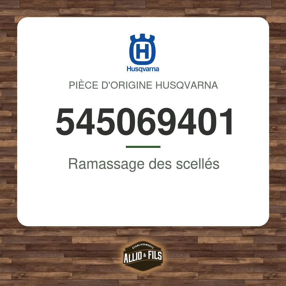 Ramassage des scellés - Husqvarna 545069401