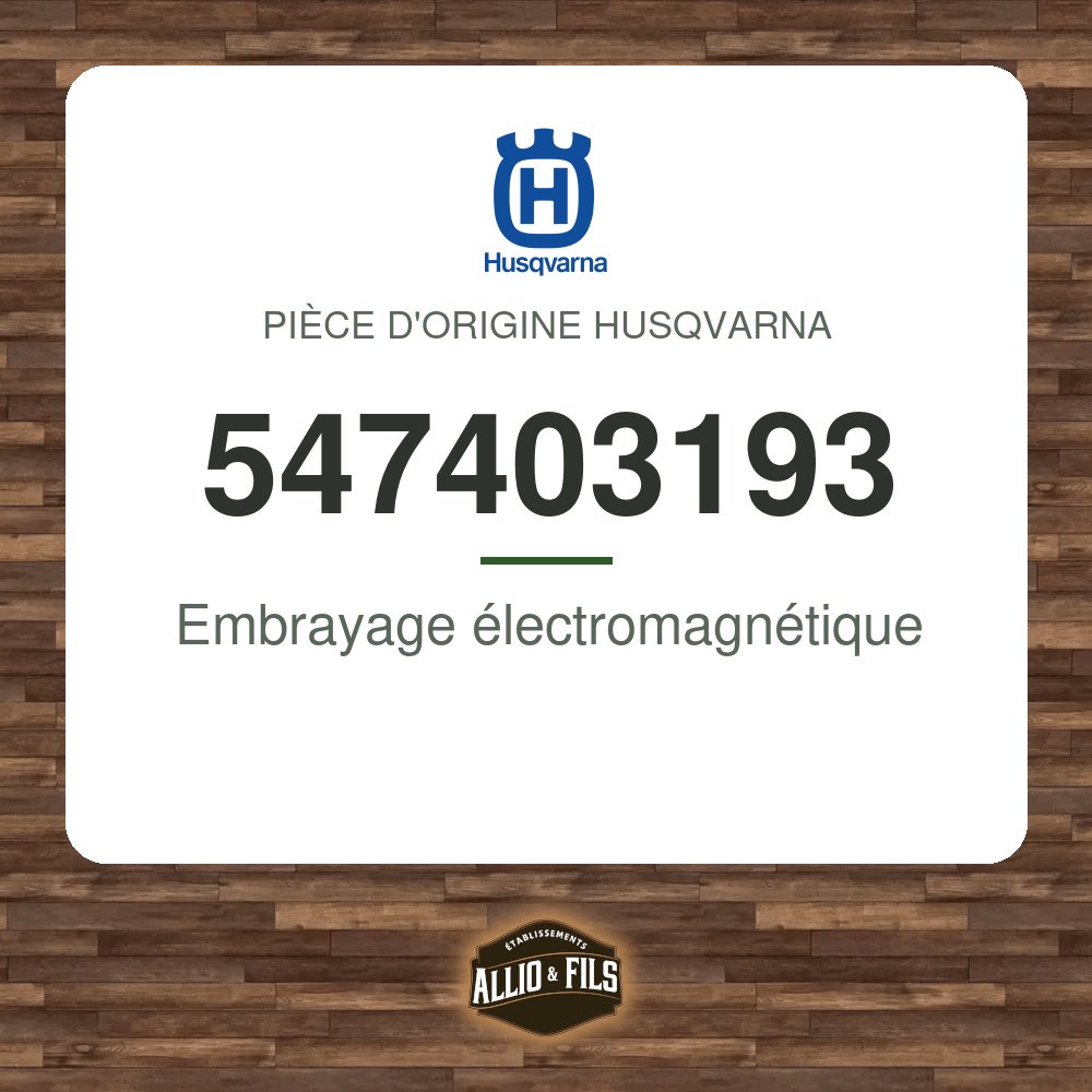 Embrayage électromagnétique - Husqvarna 547403193