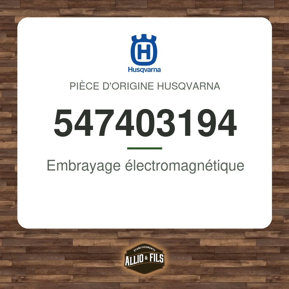 Embrayage électromagnétique - Husqvarna 547403194