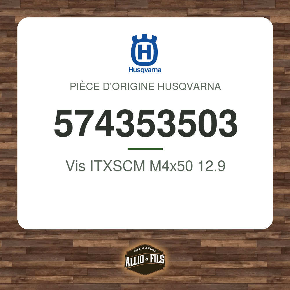Vis ITXSCM M4x50 12.9 - Husqvarna 574353503