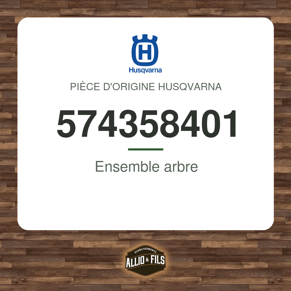 Ensemble arbre - Husqvarna 574358401