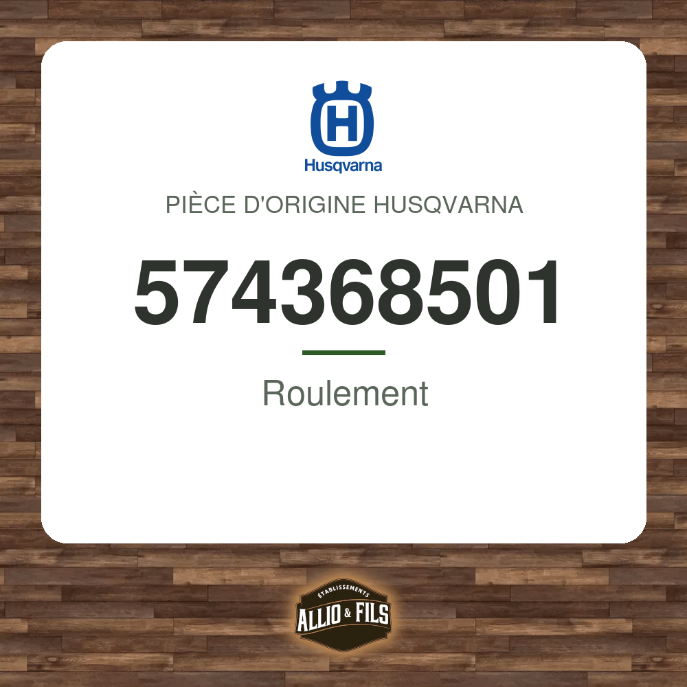 Roulement - Husqvarna 574368501