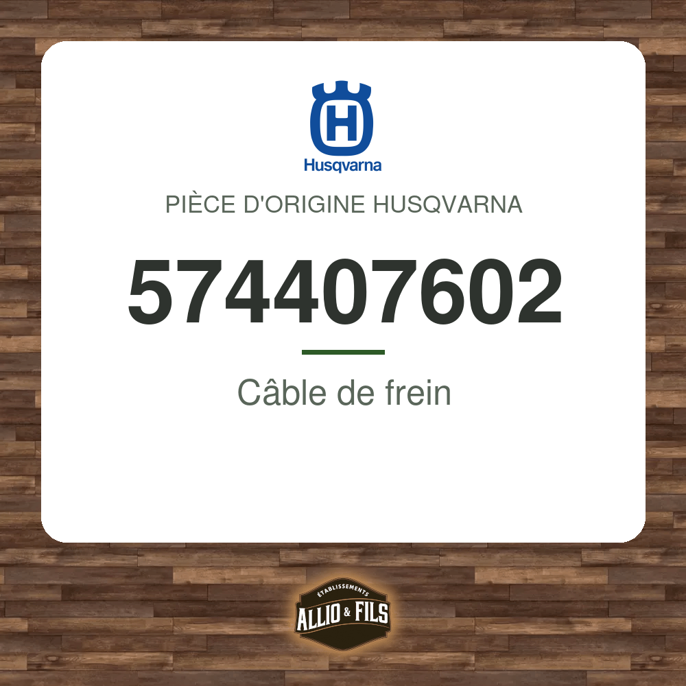 Câble de frein - Husqvarna 574407602