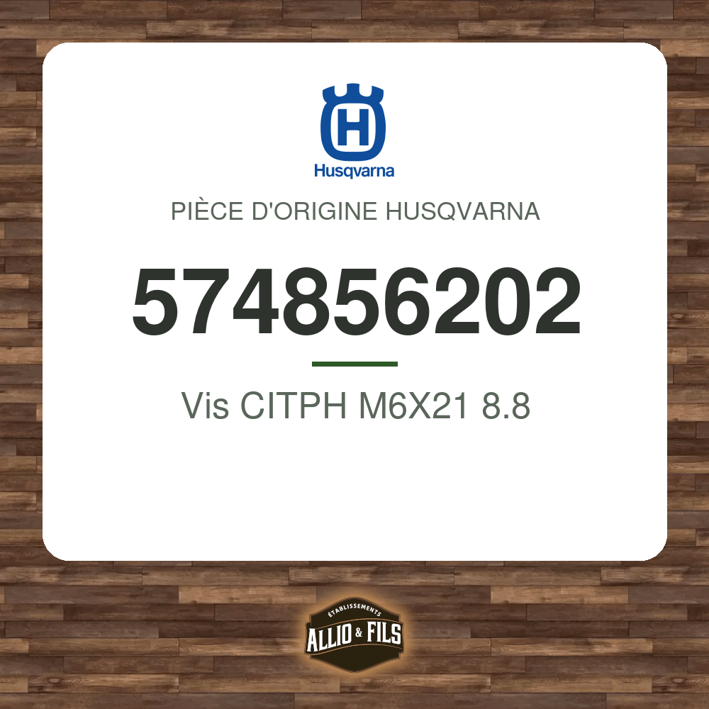 Vis CITPH M6X21 8.8 - Husqvarna 574856202