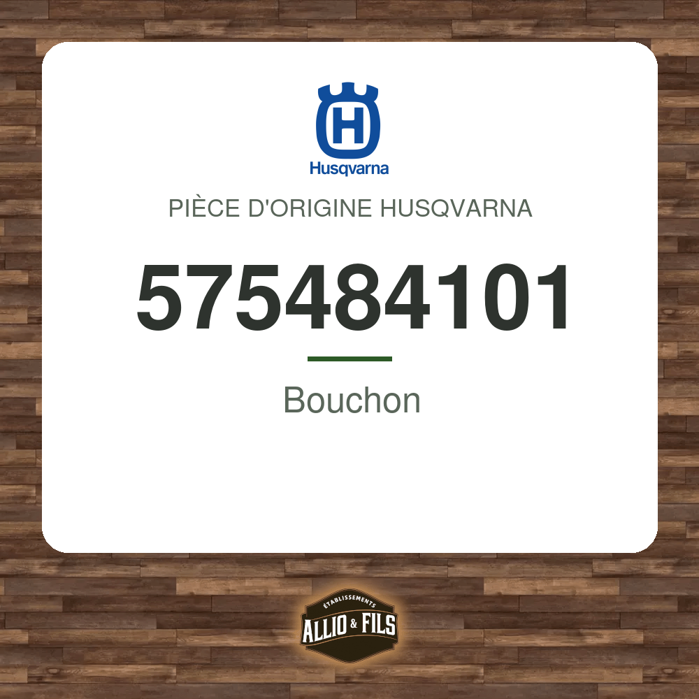 Bouchon - Husqvarna 575484101