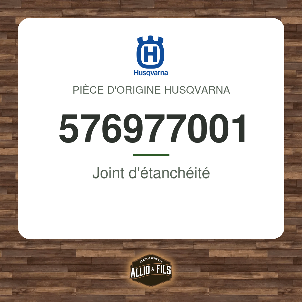 Joint d'étanchéité - Husqvarna 576977001