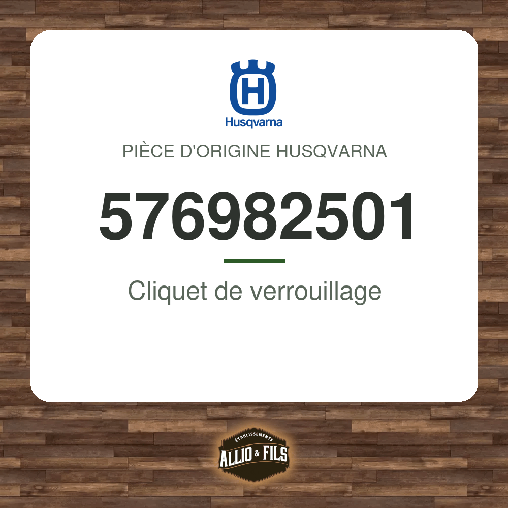 Cliquet de verrouillage - Husqvarna 576982501