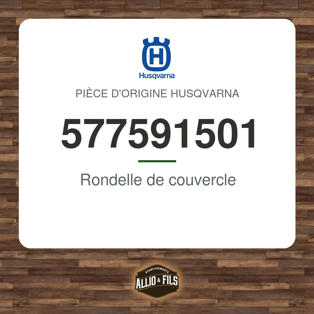 Rondelle de couvercle - Husqvarna 577591501