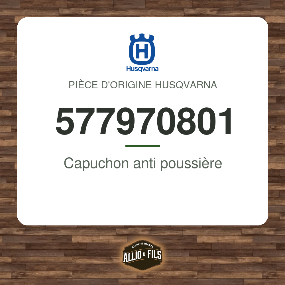 Capuchon anti poussière - Husqvarna 577970801