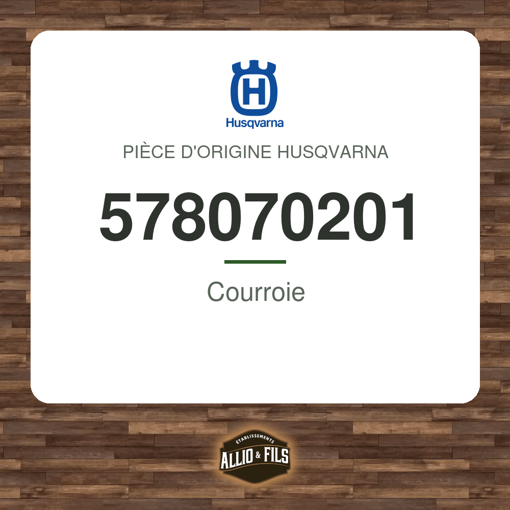 Courroie - Husqvarna 578070201