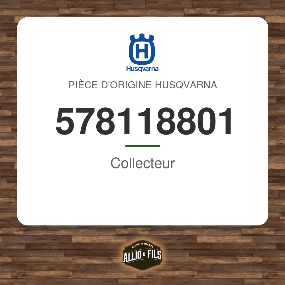 Collecteur - Husqvarna 578118801