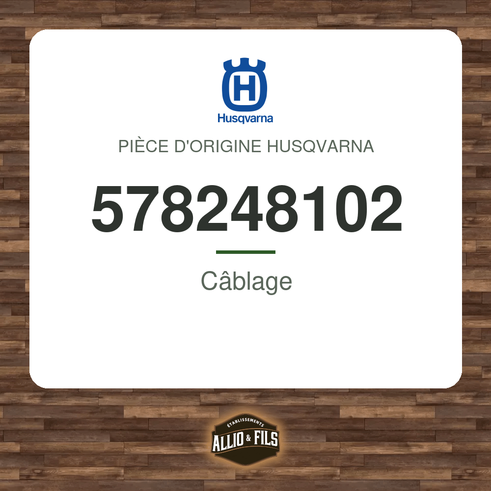 Câblage - Husqvarna 578248102