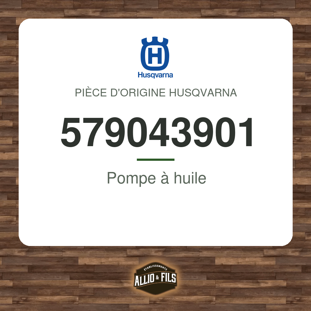 Pompe à huile - Husqvarna 579043901