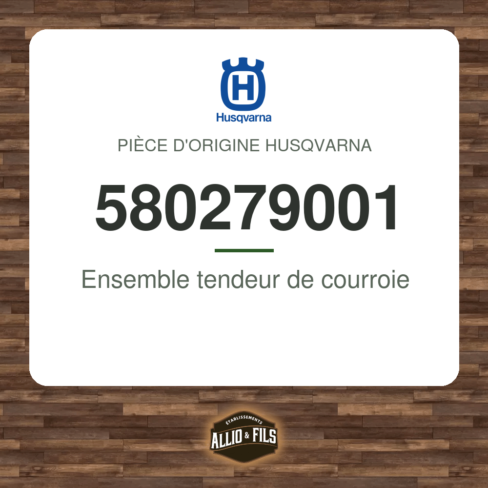 Ensemble tendeur de courroie - Husqvarna 580279001