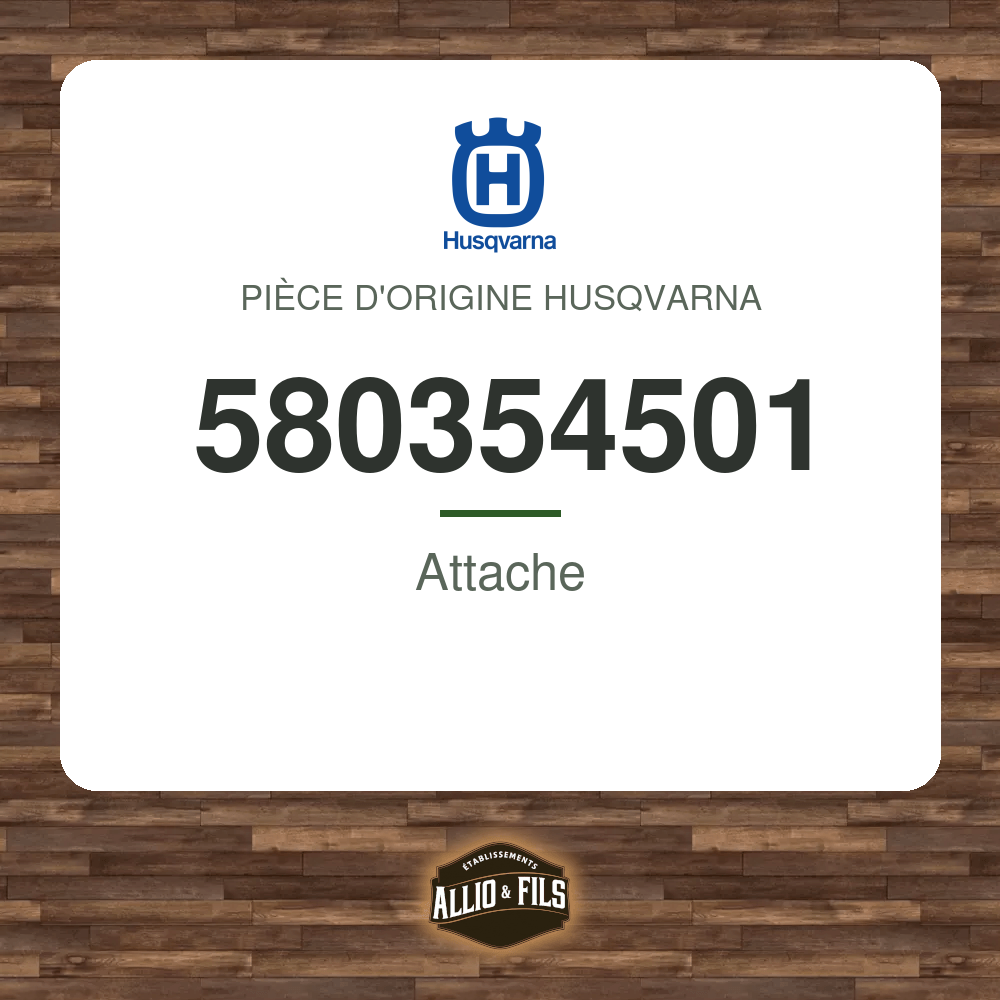 Attache - Husqvarna 580354501