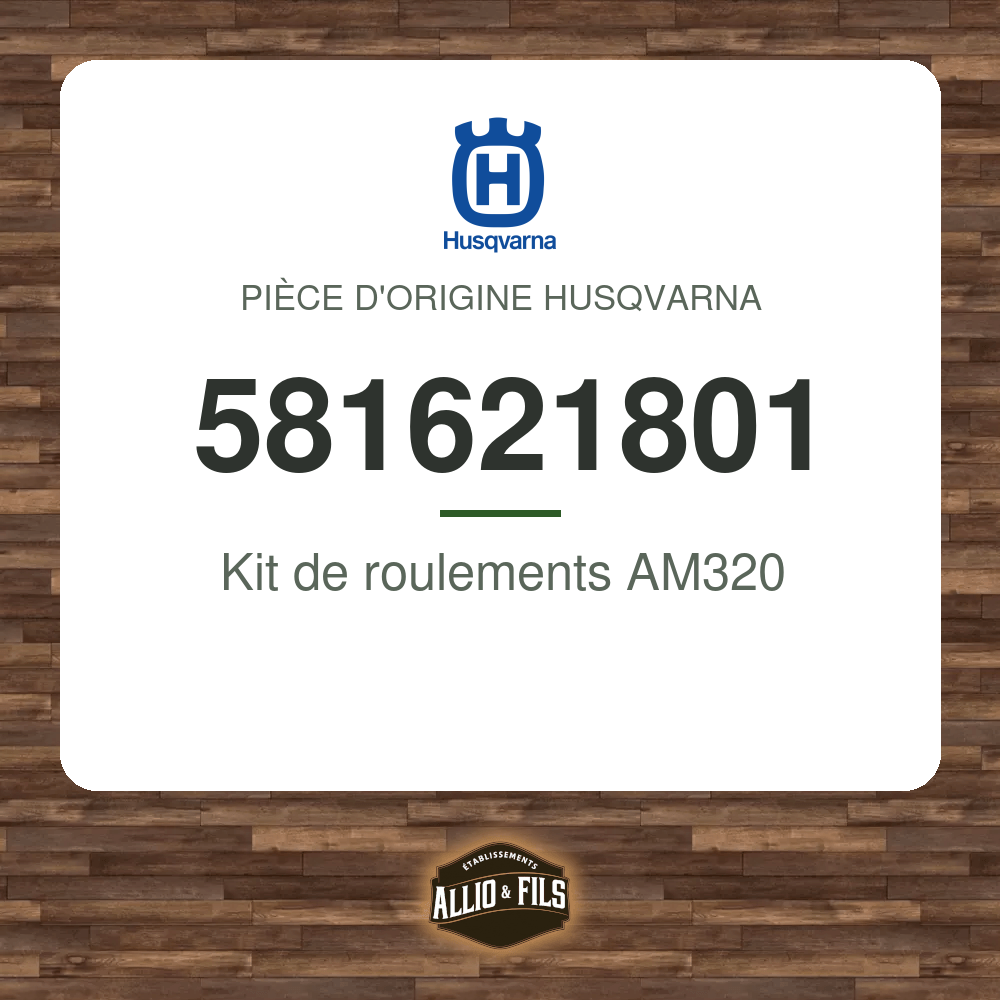 Kit de roulements AM320 - Husqvarna 581621801