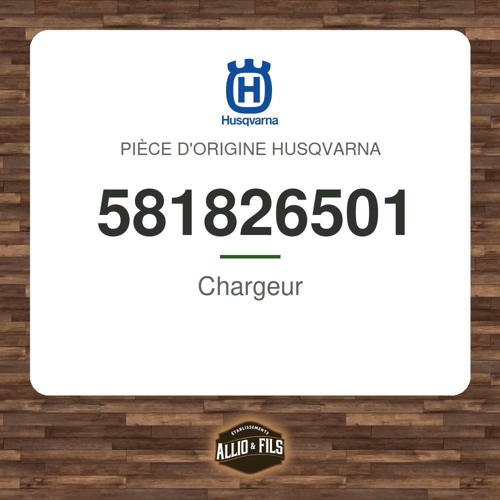 Chargeur - Husqvarna 581826501