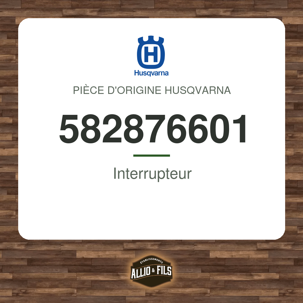 Interrupteur - Husqvarna 582876601
