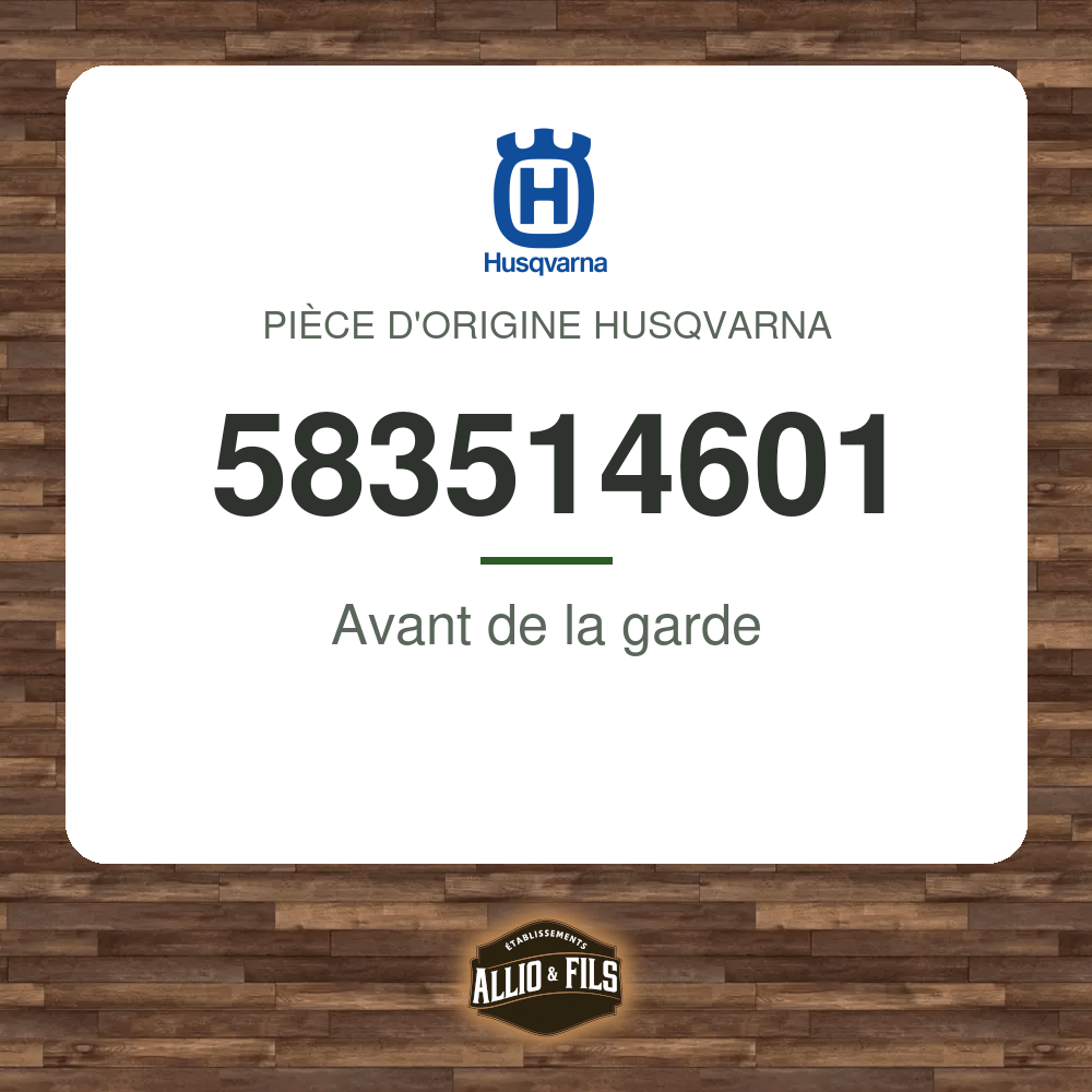 Avant de la garde - Husqvarna 583514601