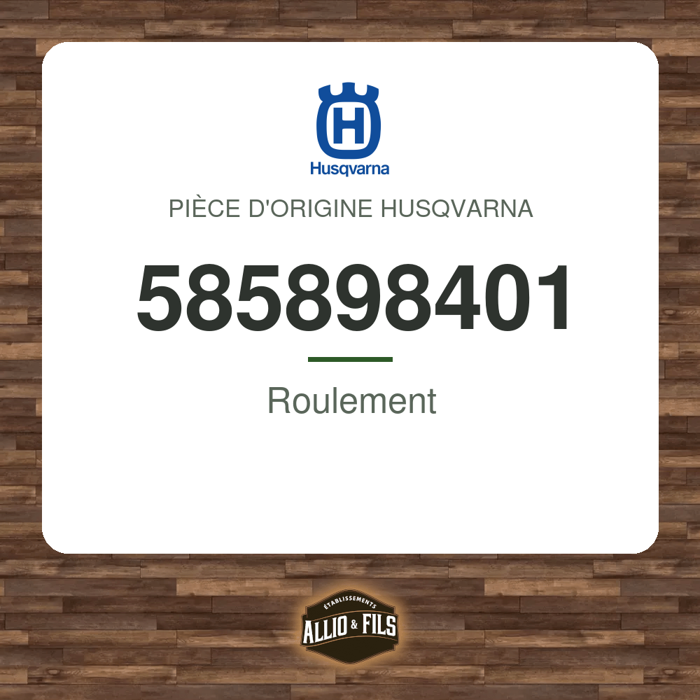 Roulement - Husqvarna 585898401