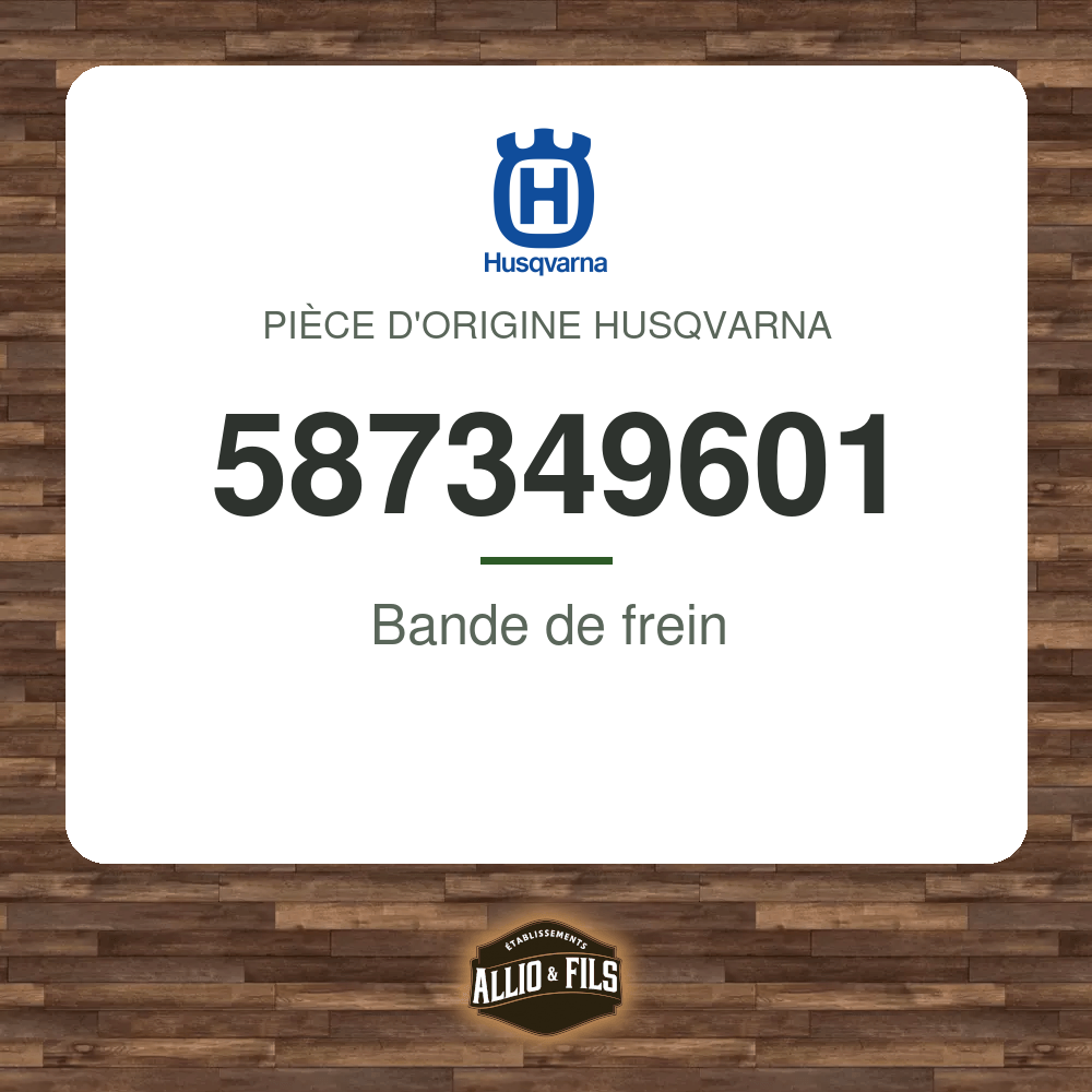 Bande de frein - Husqvarna 587349601