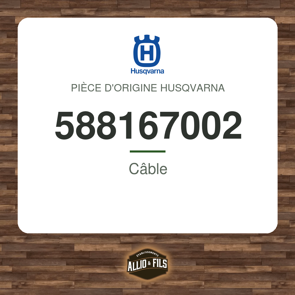 Câble - Husqvarna 588167002