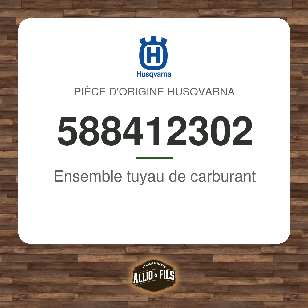Ensemble tuyau de carburant - Husqvarna 588412302