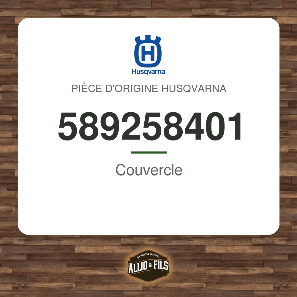 Couvercle - Husqvarna 589258401